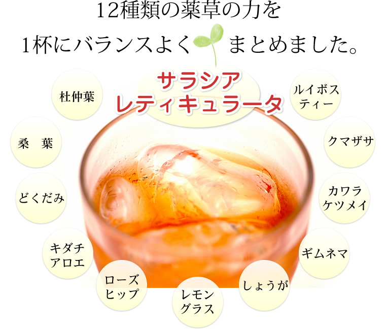 12種類の薬草の力を1杯にバランスよくまとめました。